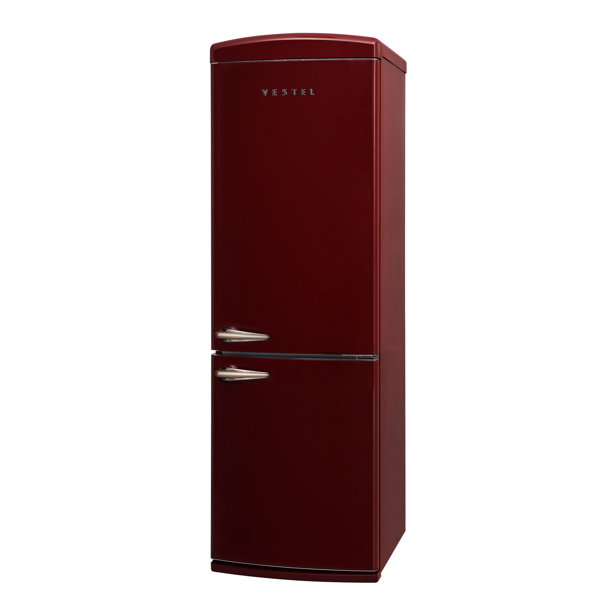 Vestel RETRO NFK37021 BORDEAUX No Frost Kühlschrank 330 l