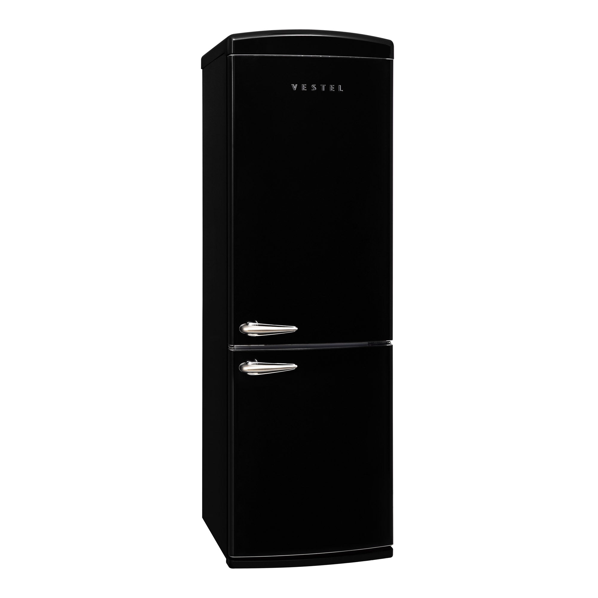 Vestel RETRO NFK37021 BLACK No Frost Kühlschrank 330 l