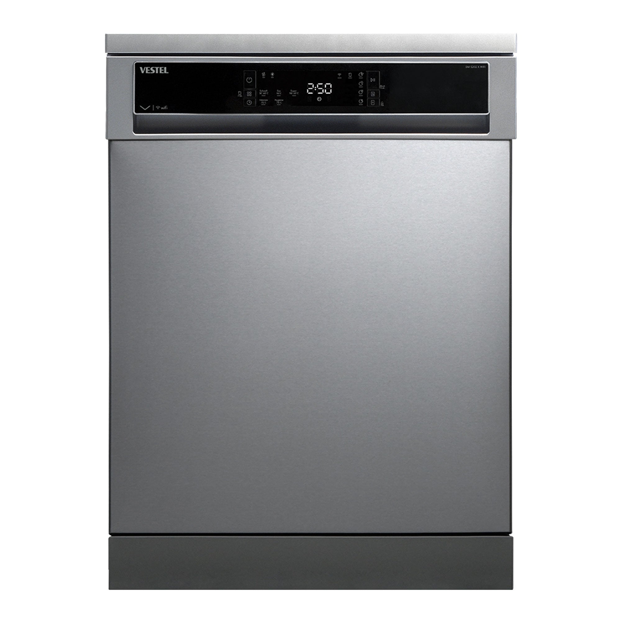 Vestel DW 5202 X WIFI freistehender Geschirrspüler 12 Maßgedecke 5 Programme