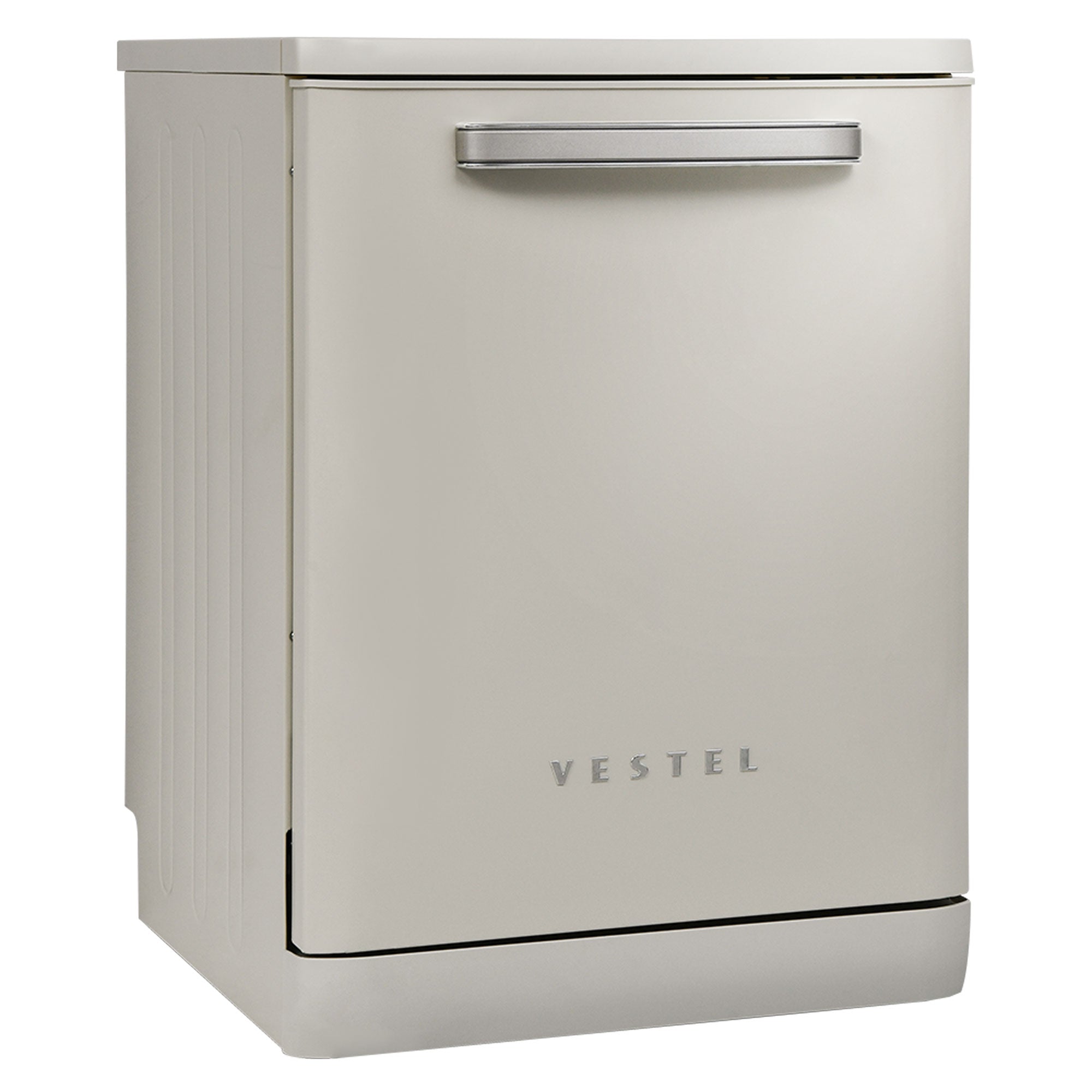 Vestel Retro DW 5001 Beige freistehender Geschirrspüler 14 Maßgedecke 5 Programme