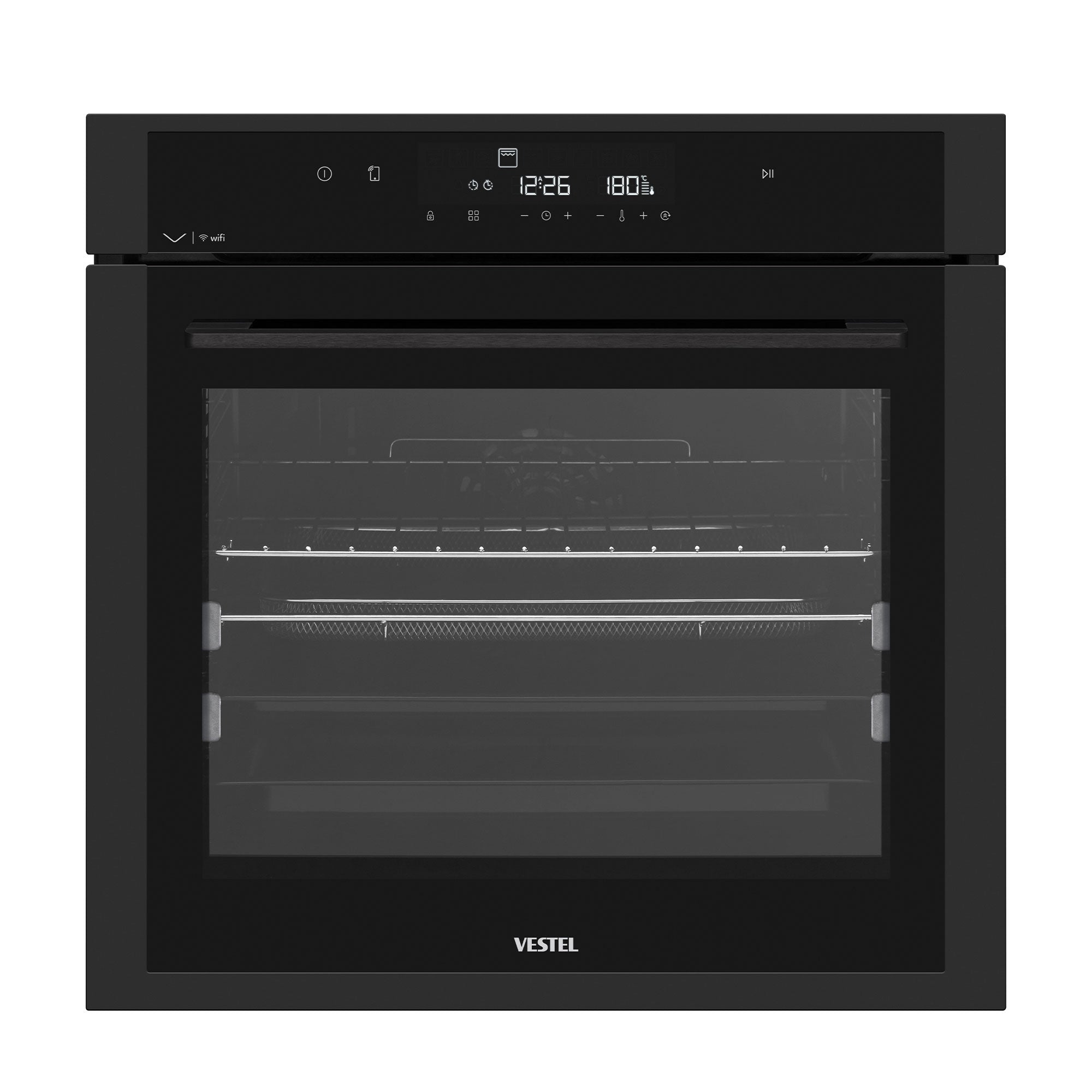 Vestel BO 971062 MB LF WIFI Einbaubackofen 78 Lt Energieeffizienzklasse A+