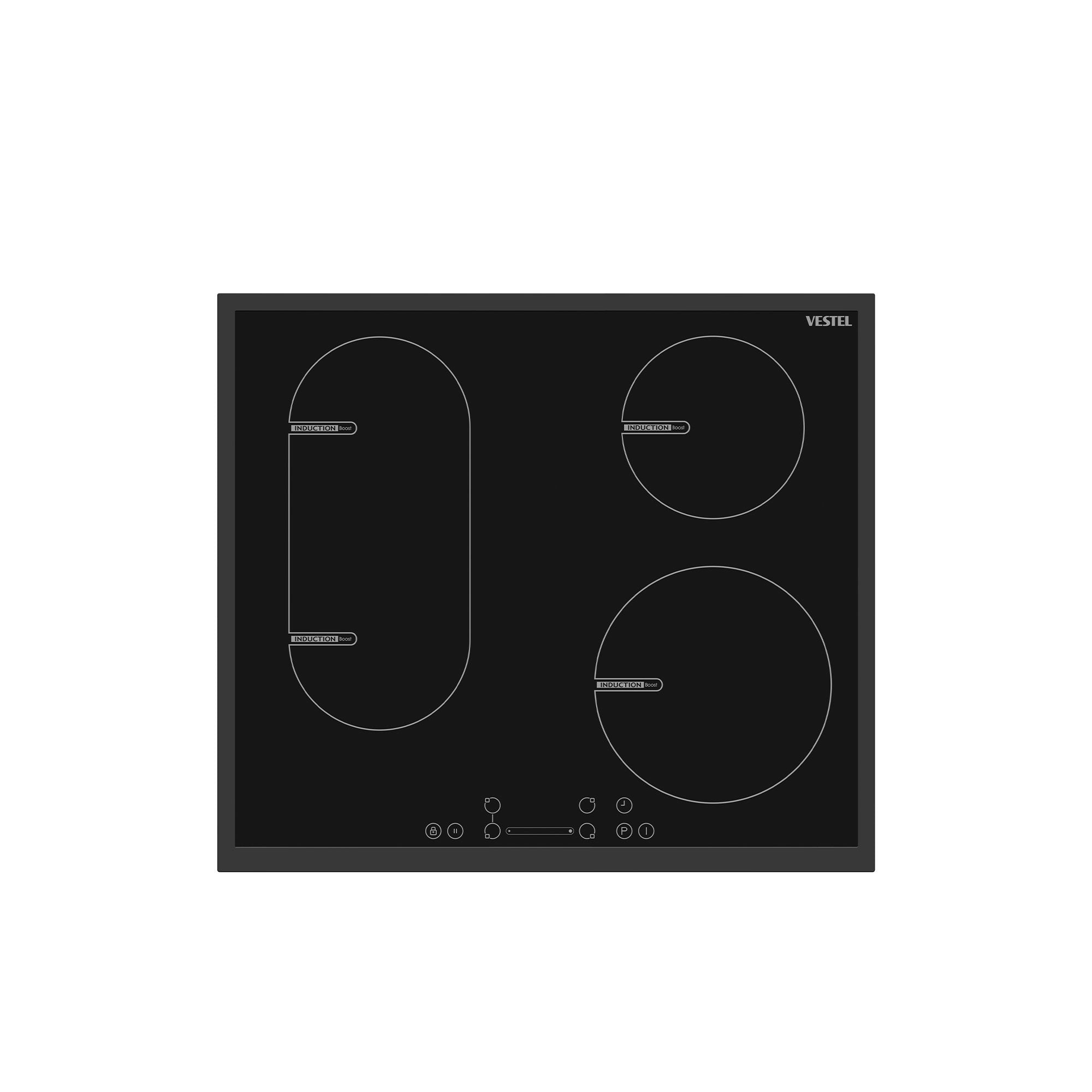 Vestel BH 6470 B BRG Einbaukochfeld Induktion