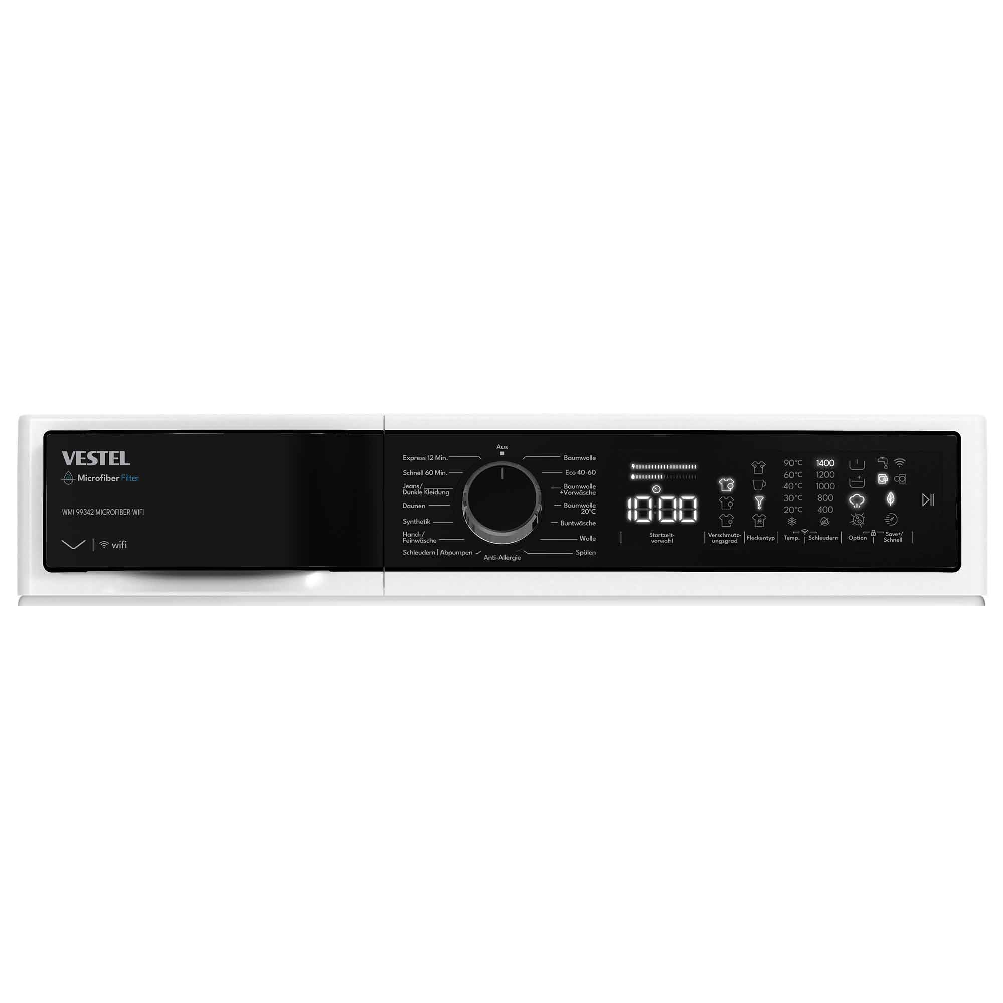 Vestel WMI 99342 MICROFIBER WIFI Waschmaschine 9 kg 1400 U/Min