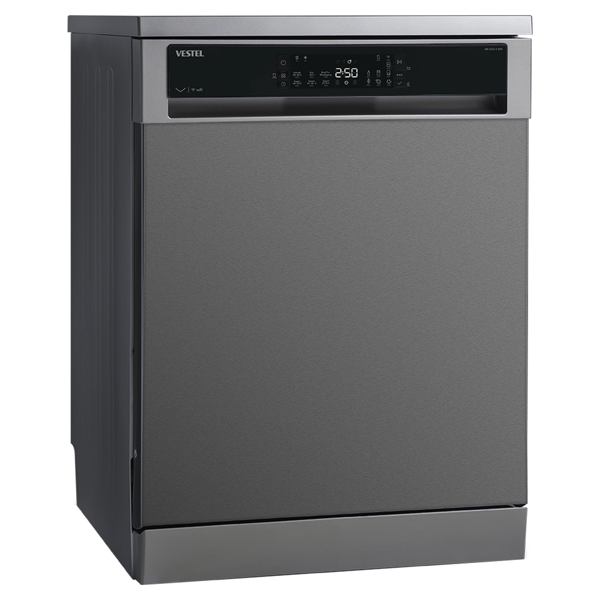 Vestel DW 6302 X WIFI freistehender Geschirrspüler 13 Maßgedecke 6 Programme