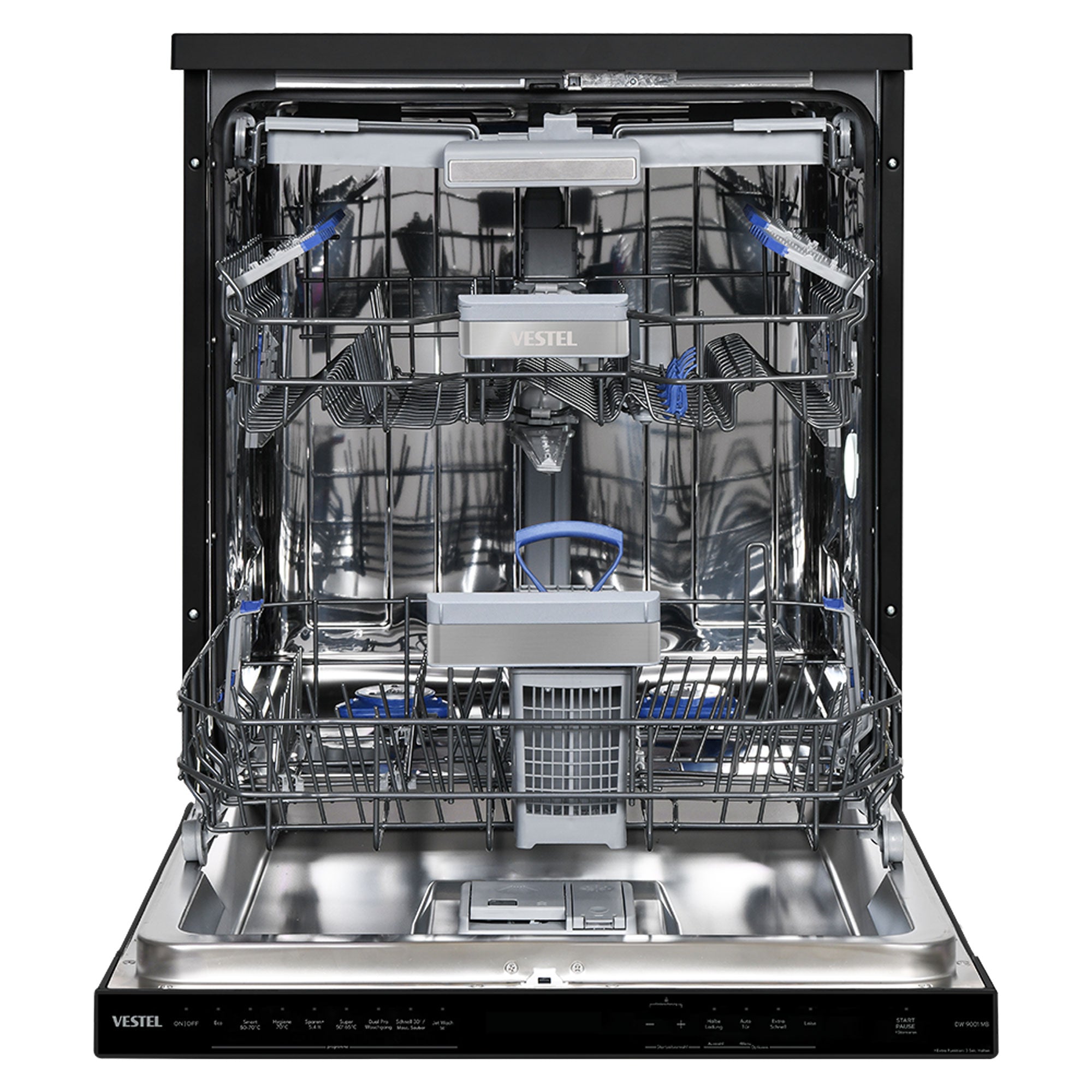 Vestel DW 9001 MB freistehender Geschirrspüler 14 Maßgedecke 9 Programme