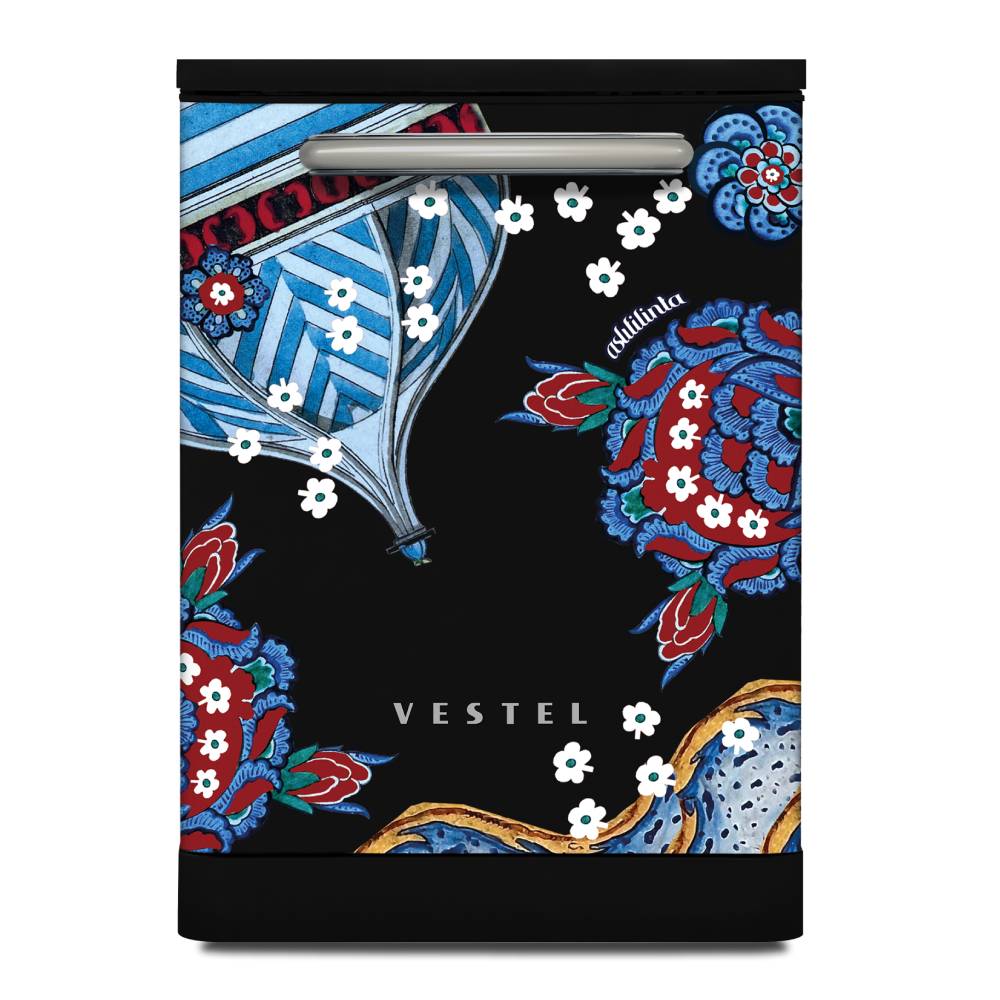 Vestel x Asl? Filinta DW 5001 Retro Black Çini Freistehender Geschirrspüler