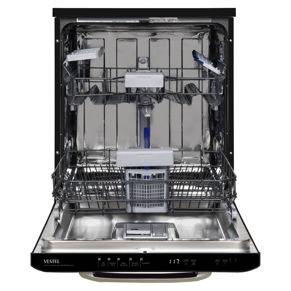 Vestel x Asl? Filinta DW 5001 Retro Black Çini Freistehender Geschirrspüler