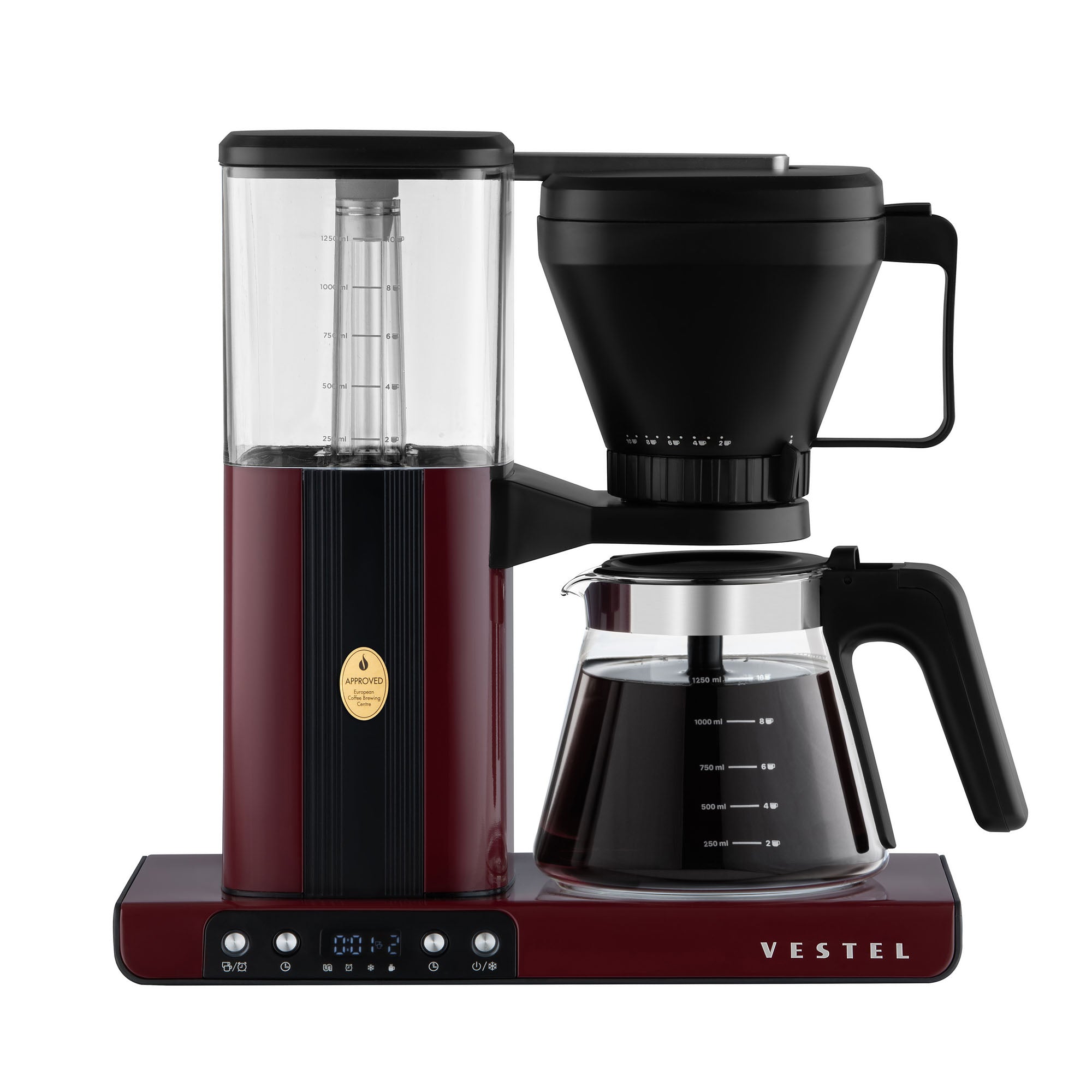 Vestel FCM9065 Bordeaux Golden Cup Filterkaffeemaschine