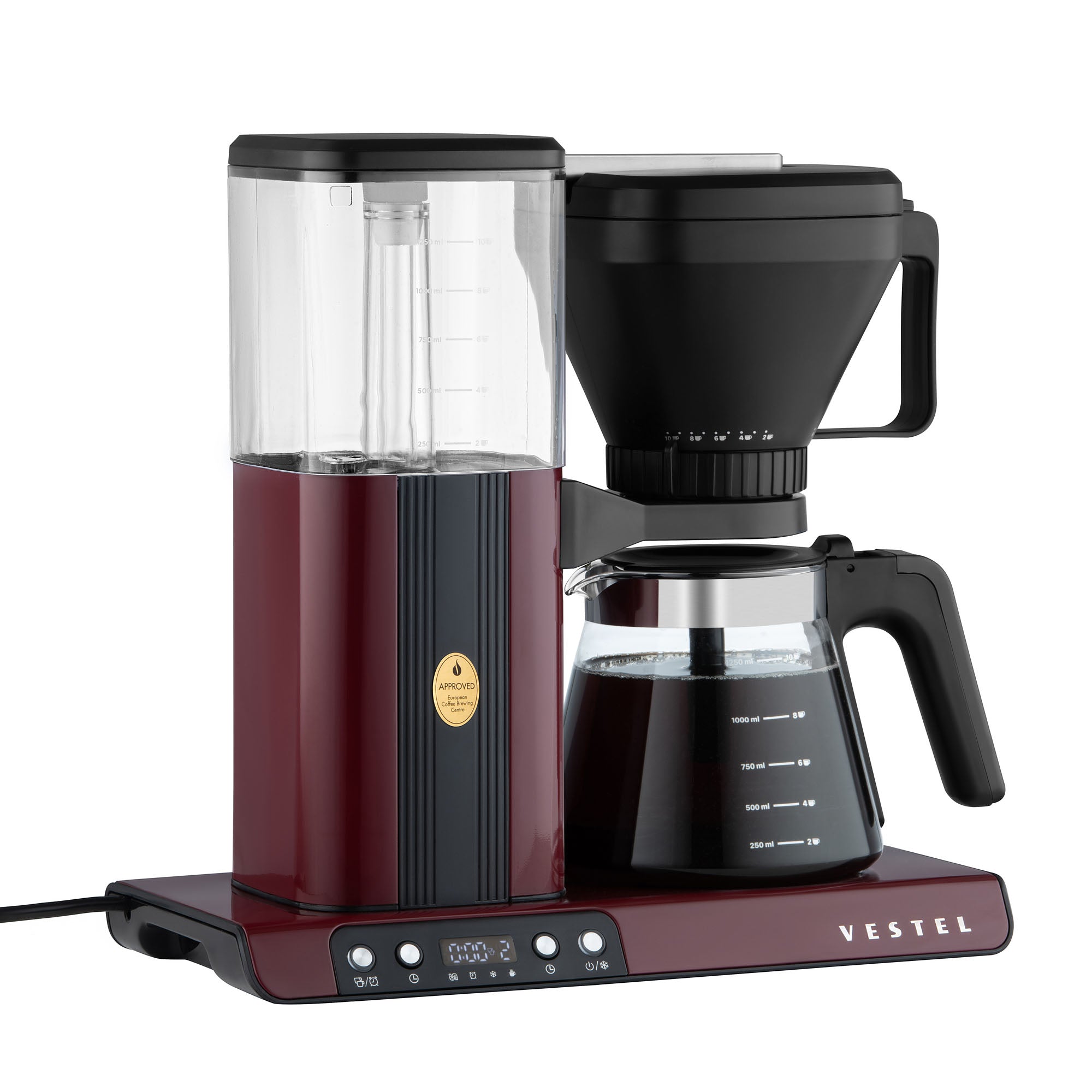 Vestel FCM9065 Bordeaux Golden Cup Filterkaffeemaschine