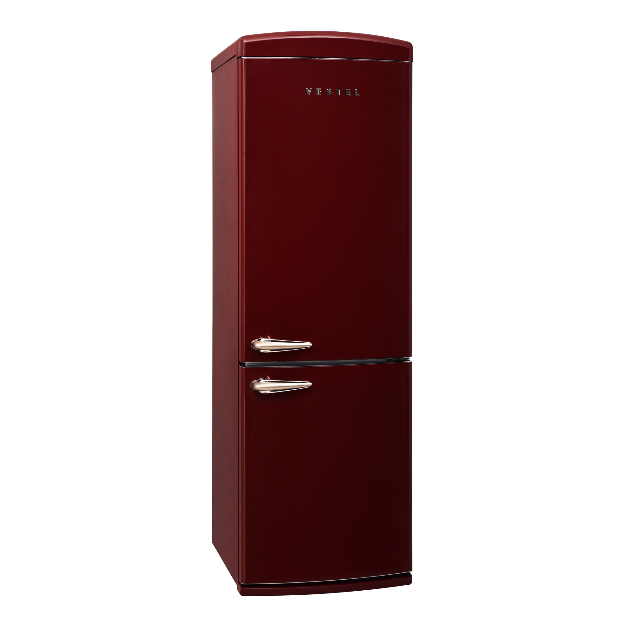 Vestel RETRO NFK37021 BORDEAUX No Frost Kühlschrank 330 l