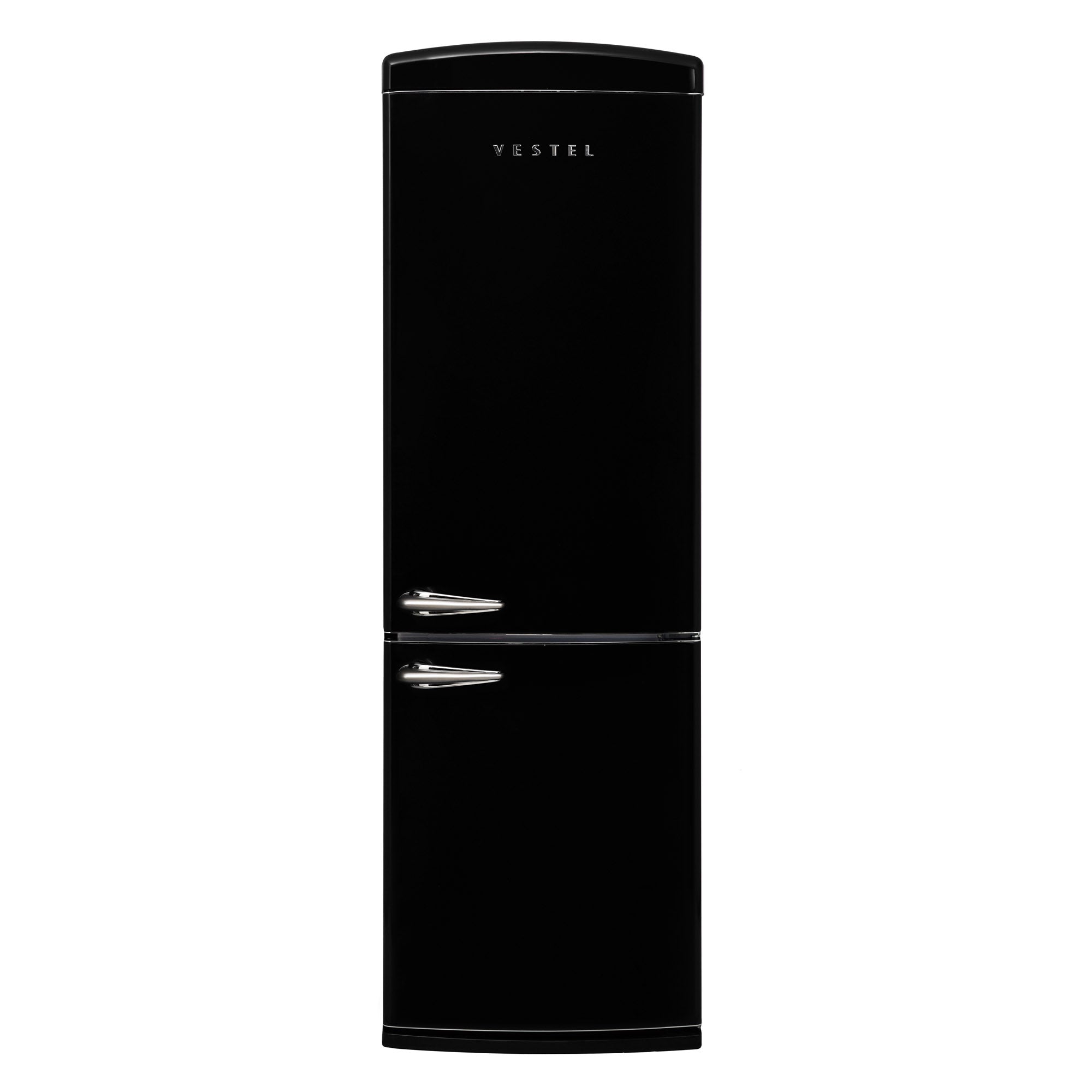 Vestel RETRO NFK37021 BLACK No Frost Kühlschrank 330 l