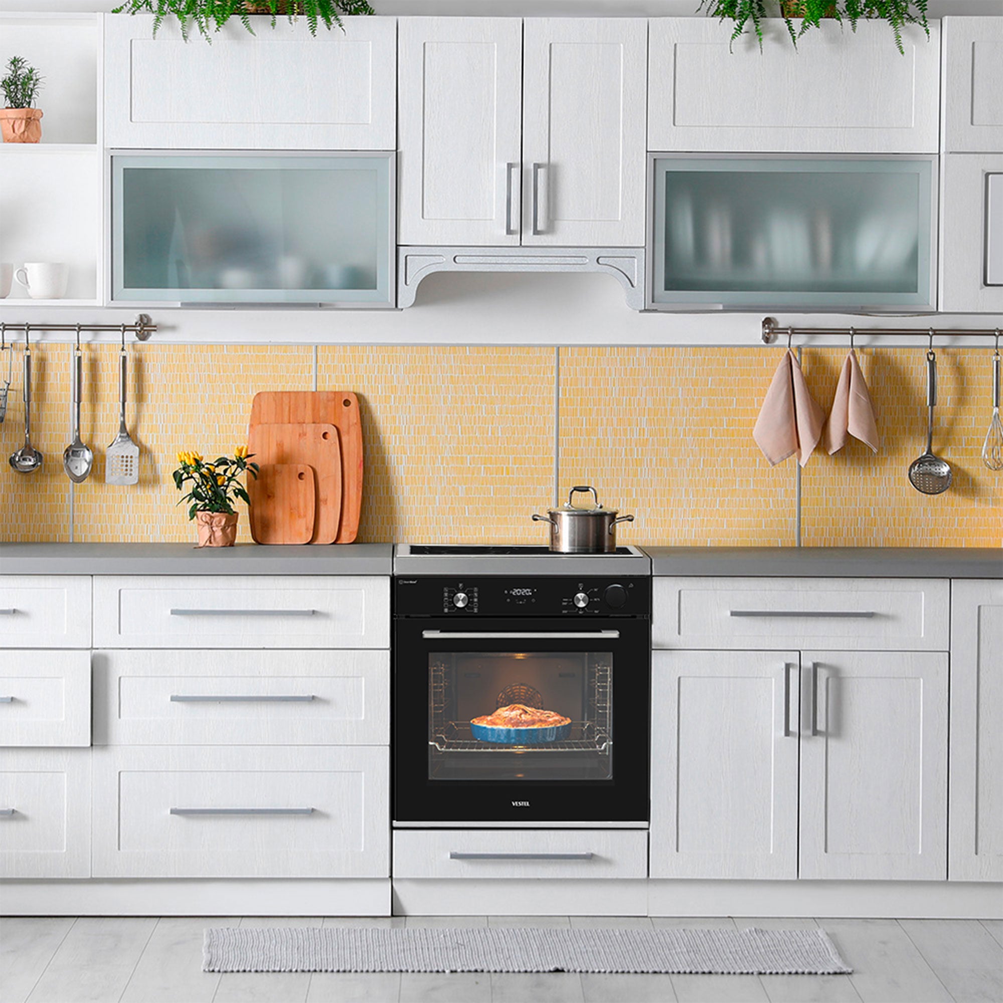 Vestel BO 8795 B LF Einbaubackofen 78 Lt Energieeffizienzklasse A