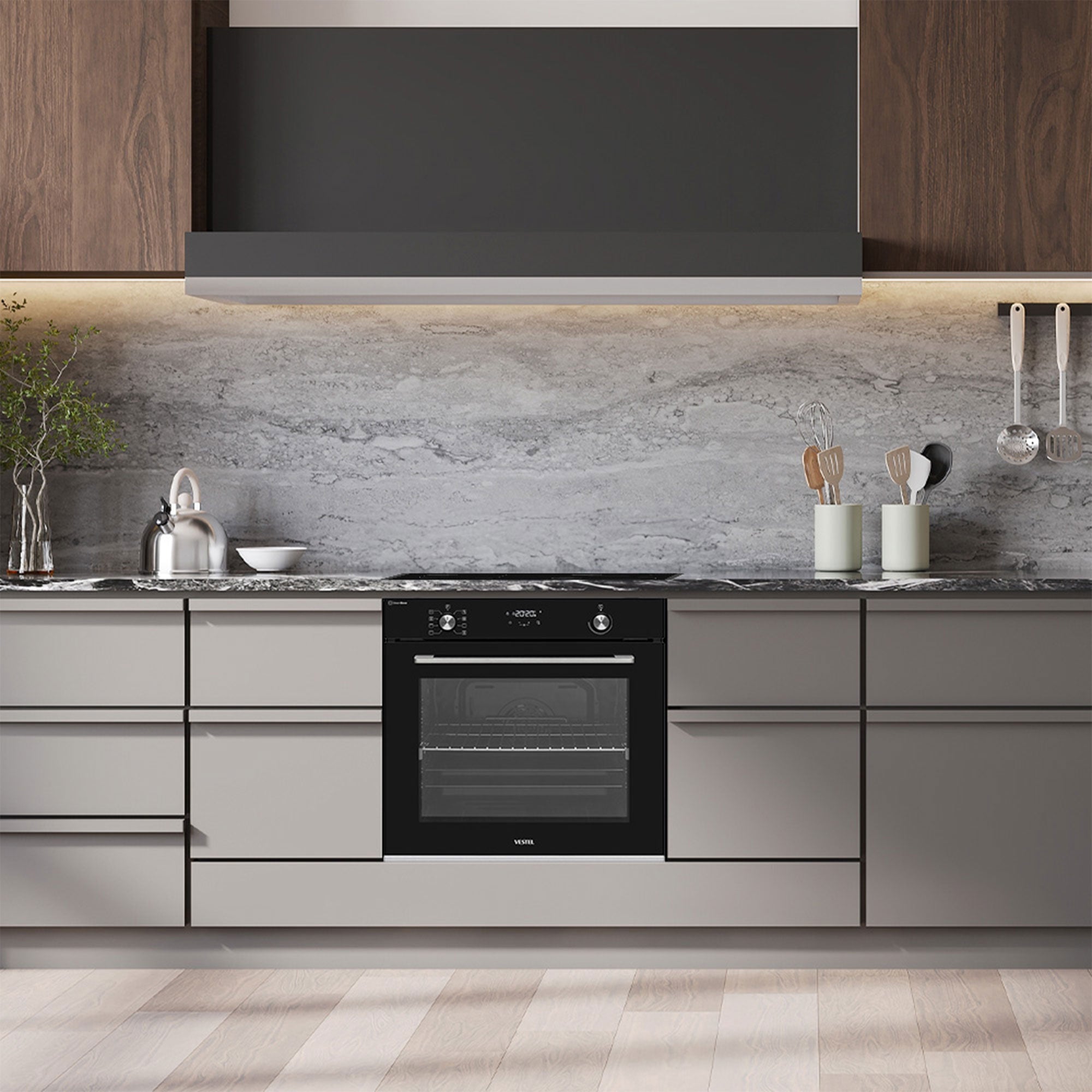 Vestel BO 8785 B P Einbaubackofen 78 Lt Energieeffizienzklasse A