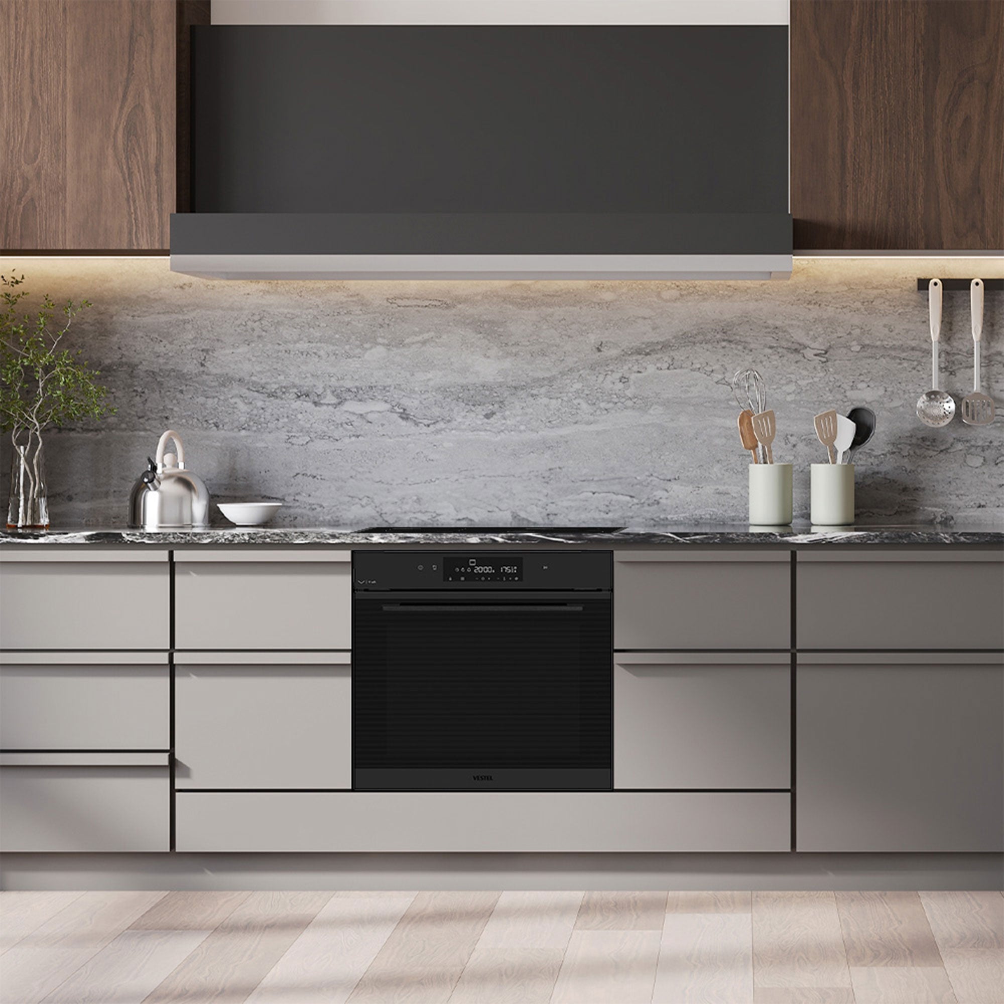 Vestel BO 971062 PMB LF WIFI Einbaubackofen 78 Lt Energieeffizienzklasse A+