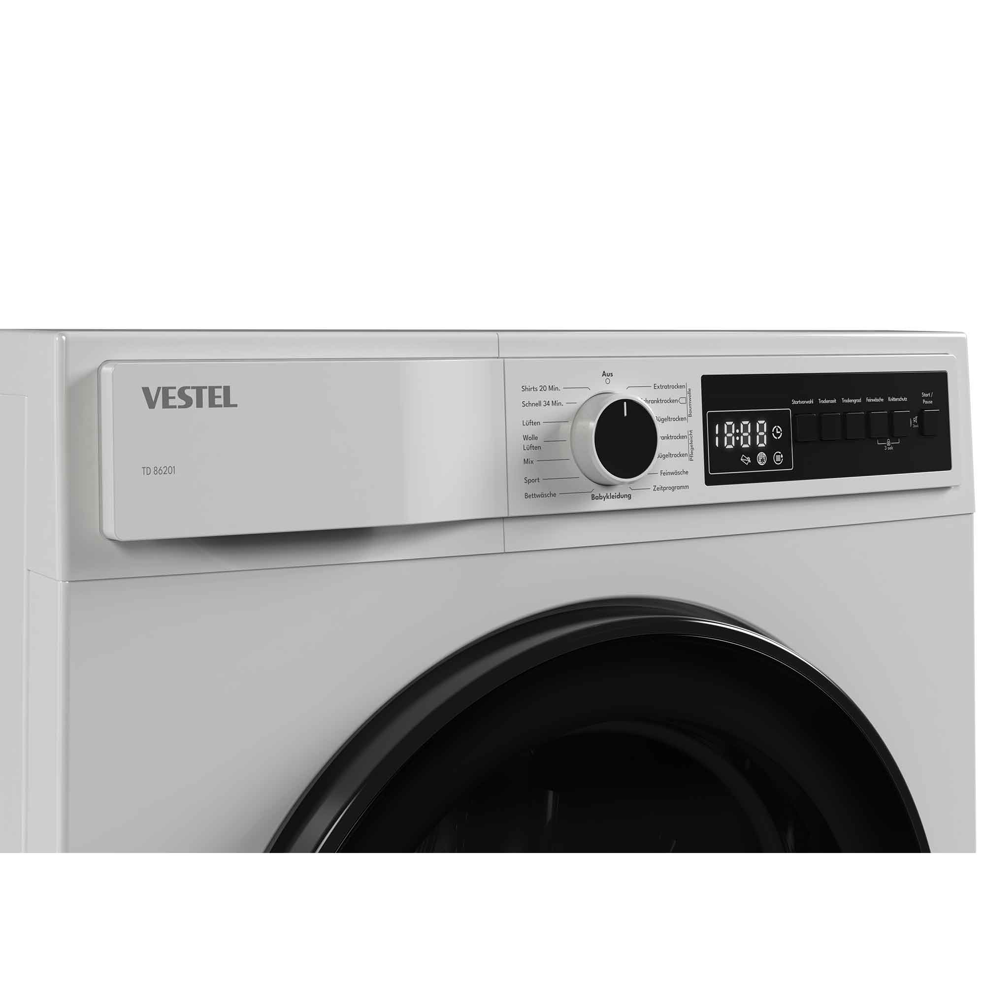 Vestel TD 86201 Wärmepumpentrockner 8 kg