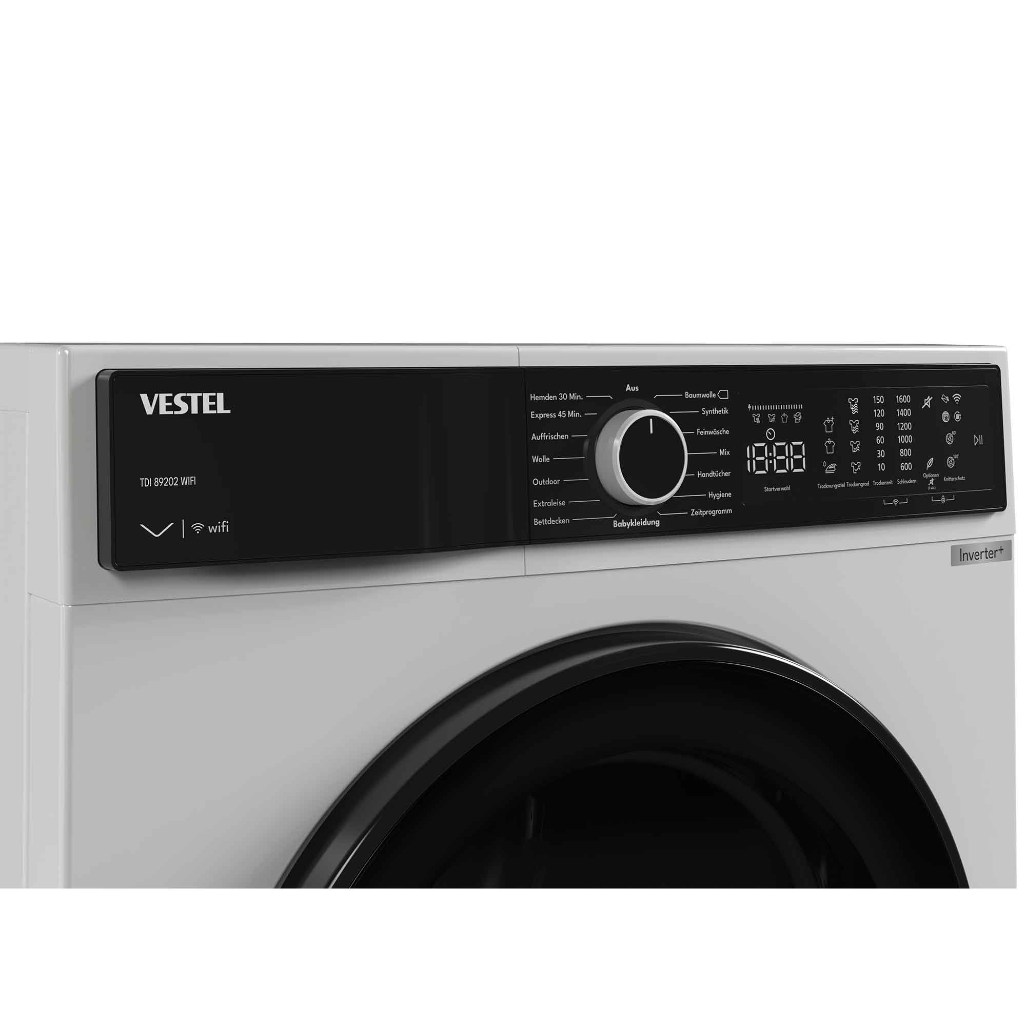 Vestel TDI 89202 WIFI Wärmepumpentrockner 8 kg
