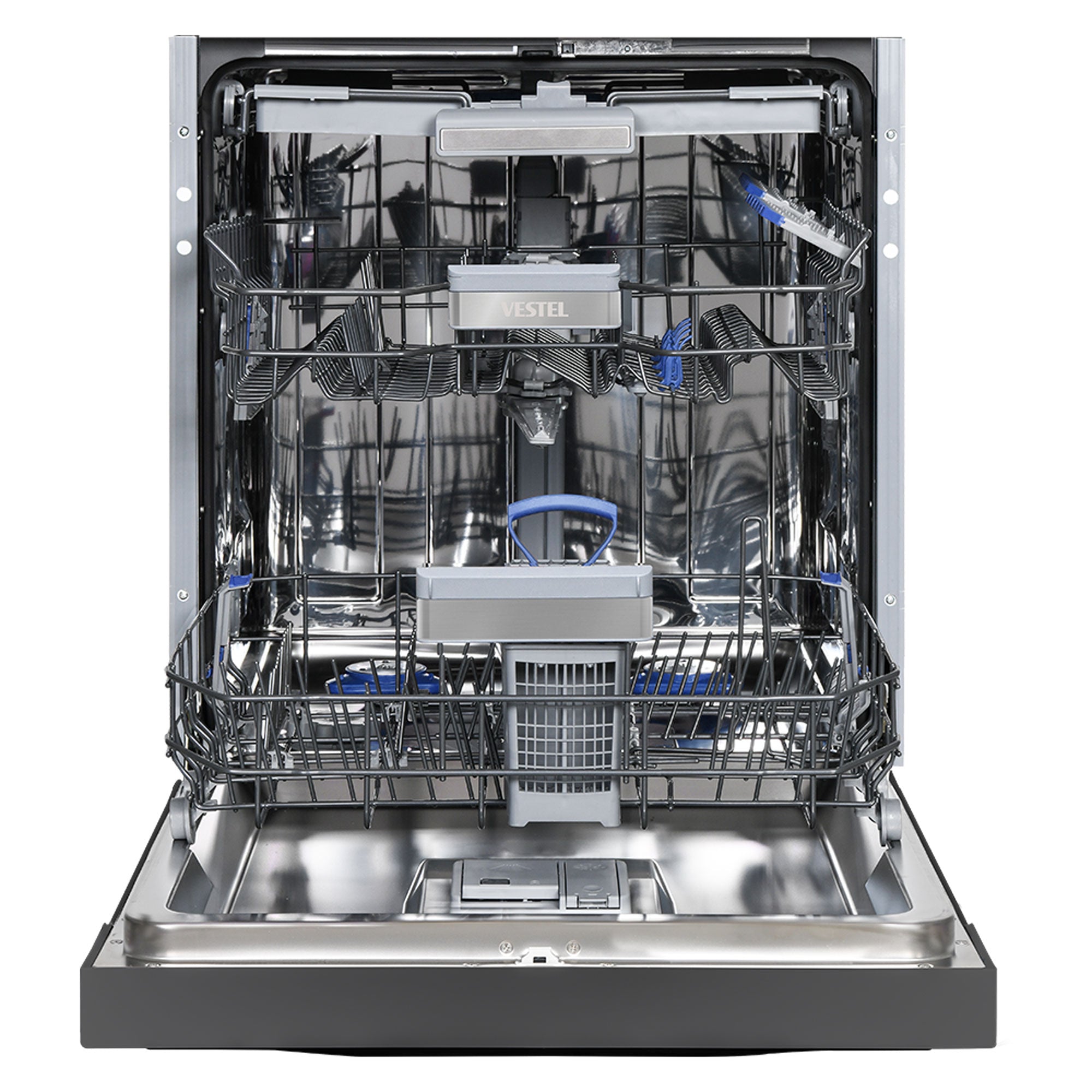 Vestel DWI 8402 DX WIFI teilintegrierbarer Geschirrspüler 14 Maßgedecke 8 Programme