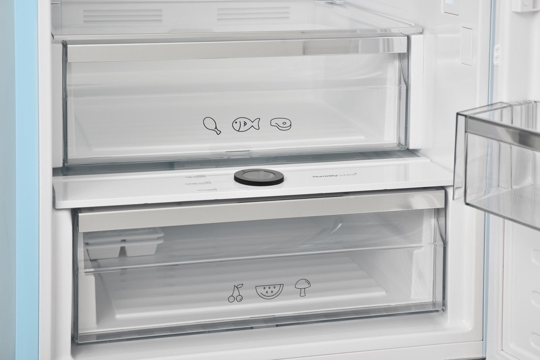 Vestel x Aslı Filinta Retro NFK37021 Baby Blue Saz Kühlschrank