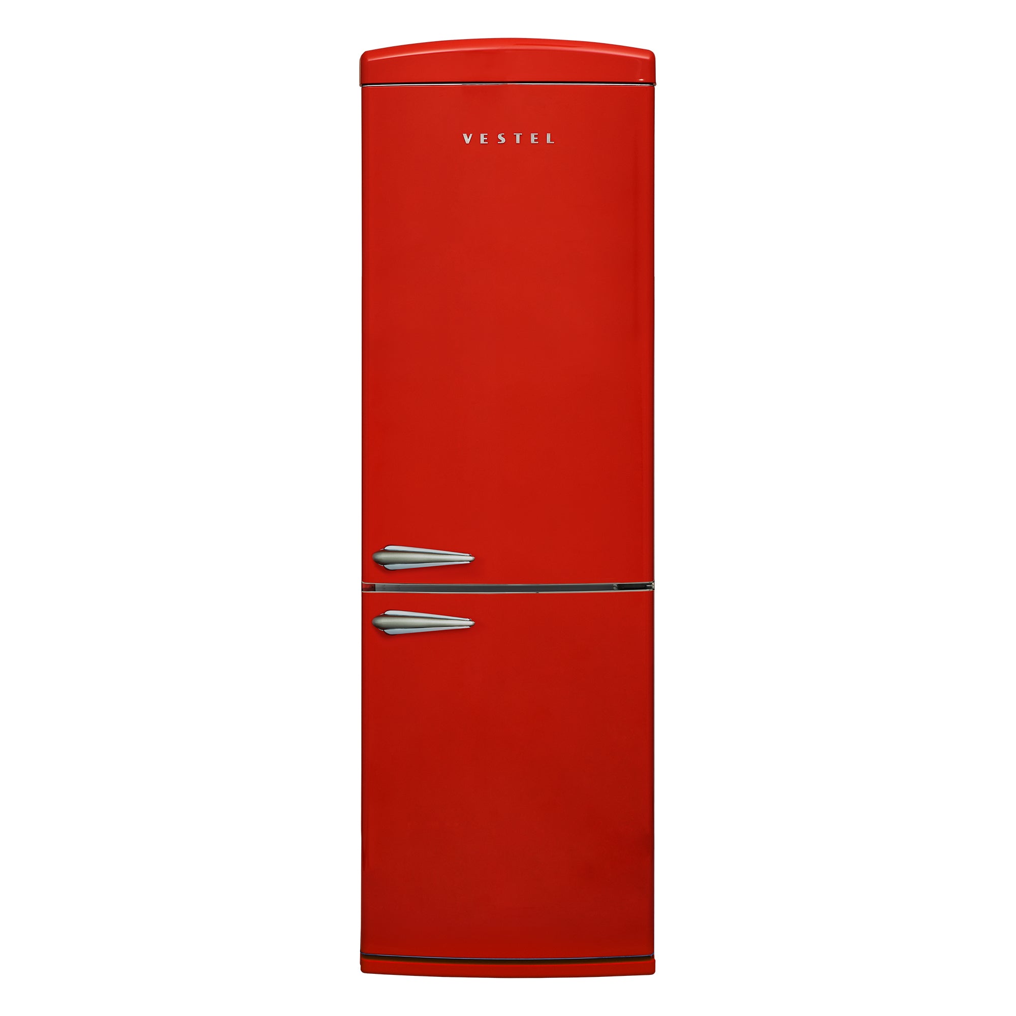 Vestel RETRO NFK37021 Red 330 Liter No Frost Kühlschrank