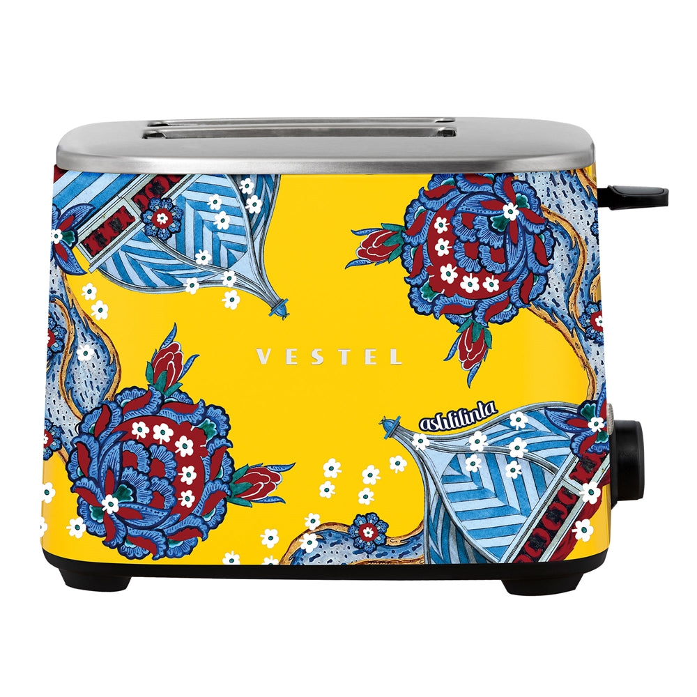 Vestel X Aslı Filinta Retro Toaster Yellow Çini