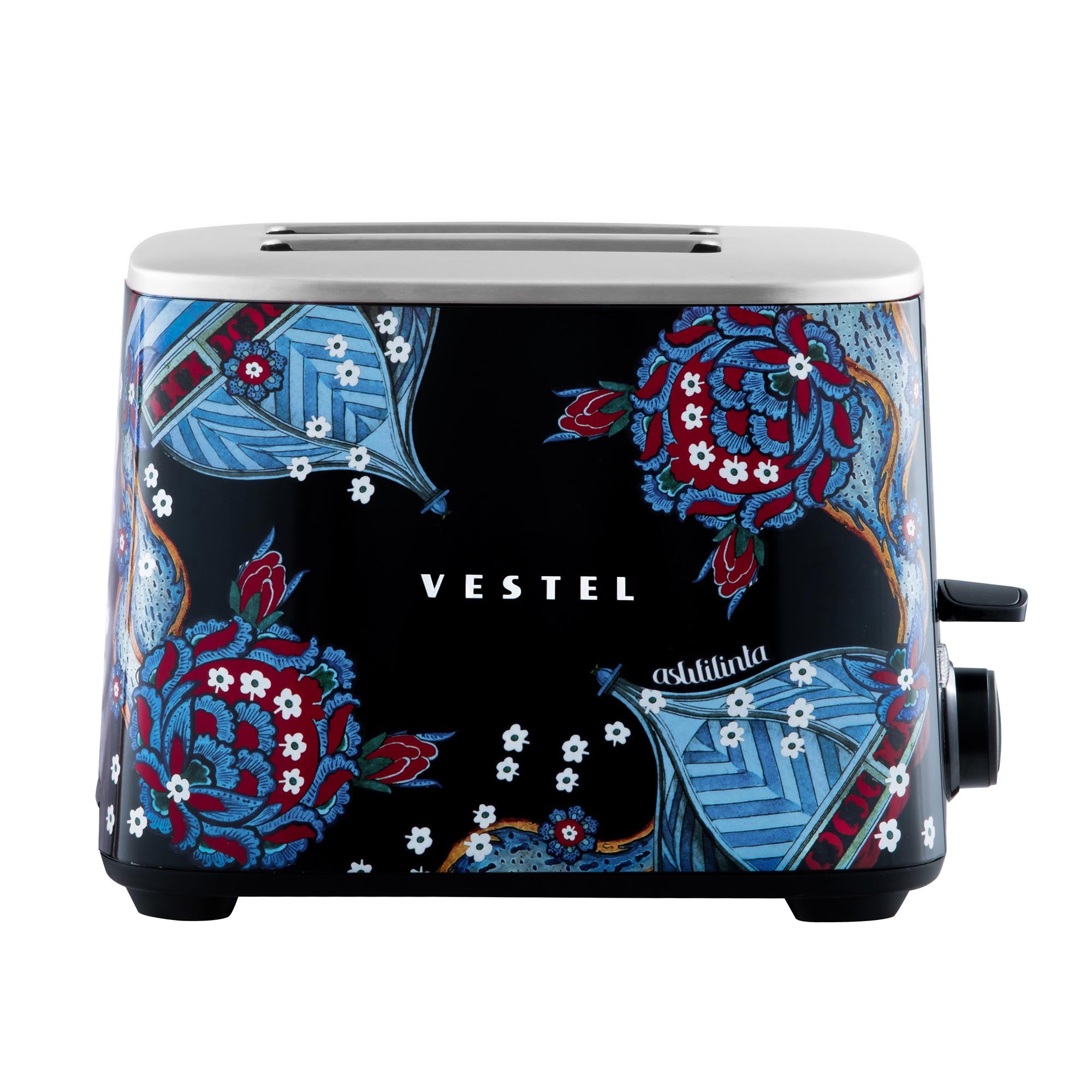 Vestel X Aslı Filinta Retro Schwarze Çini Toaster